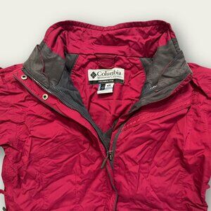 Columbia Red Interchange Rain Jacket Shell – Women’s M Outdoor